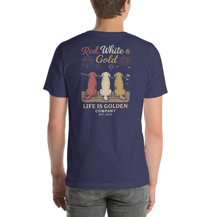 Red, White & Gold Tee