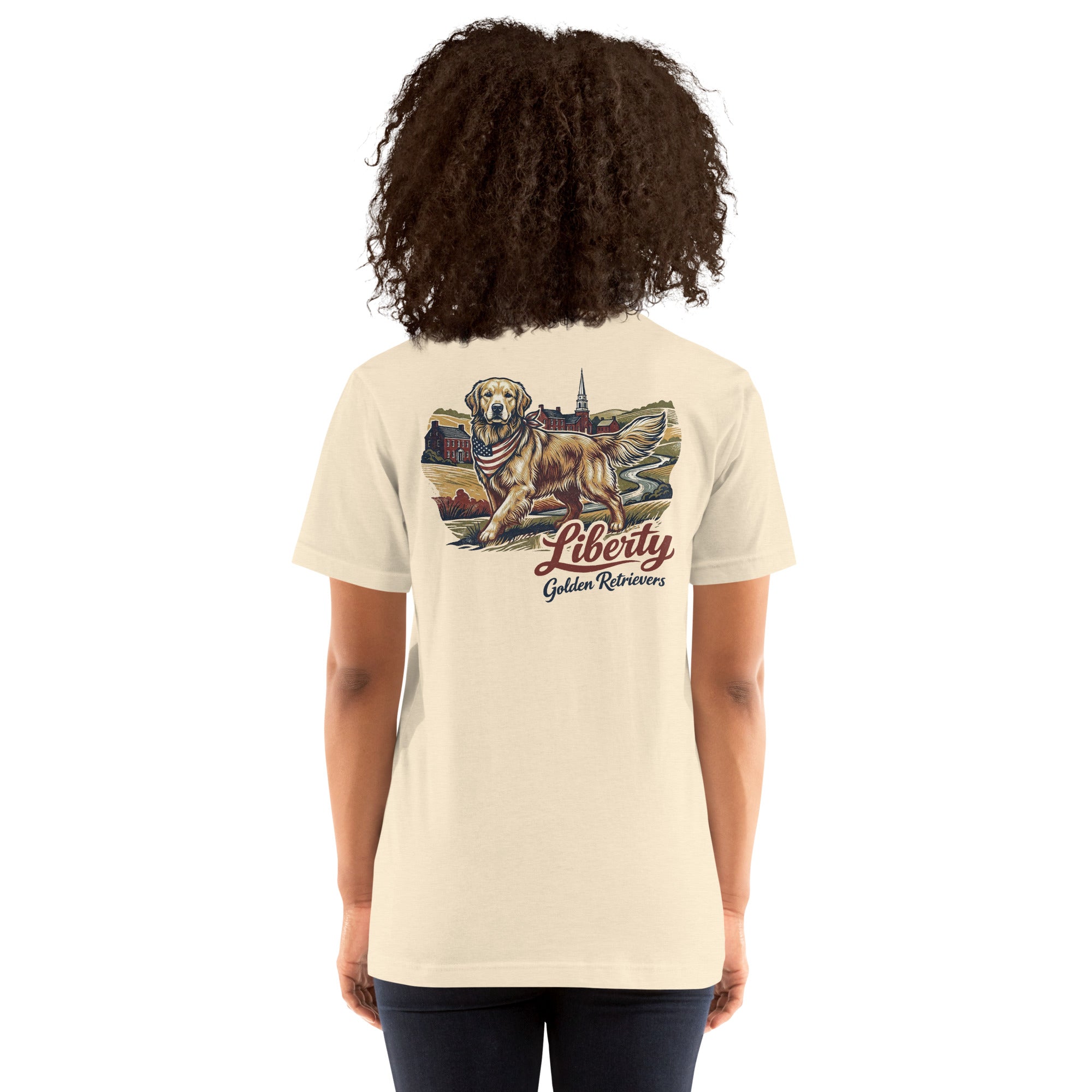 Liberty Golden Retrievers Unisex Tee