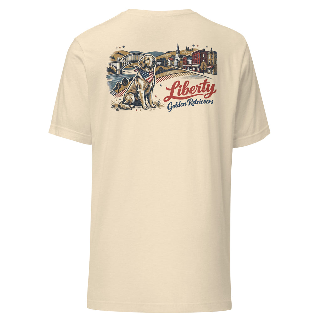 Liberty Golden Retrievers II Unisex Tee