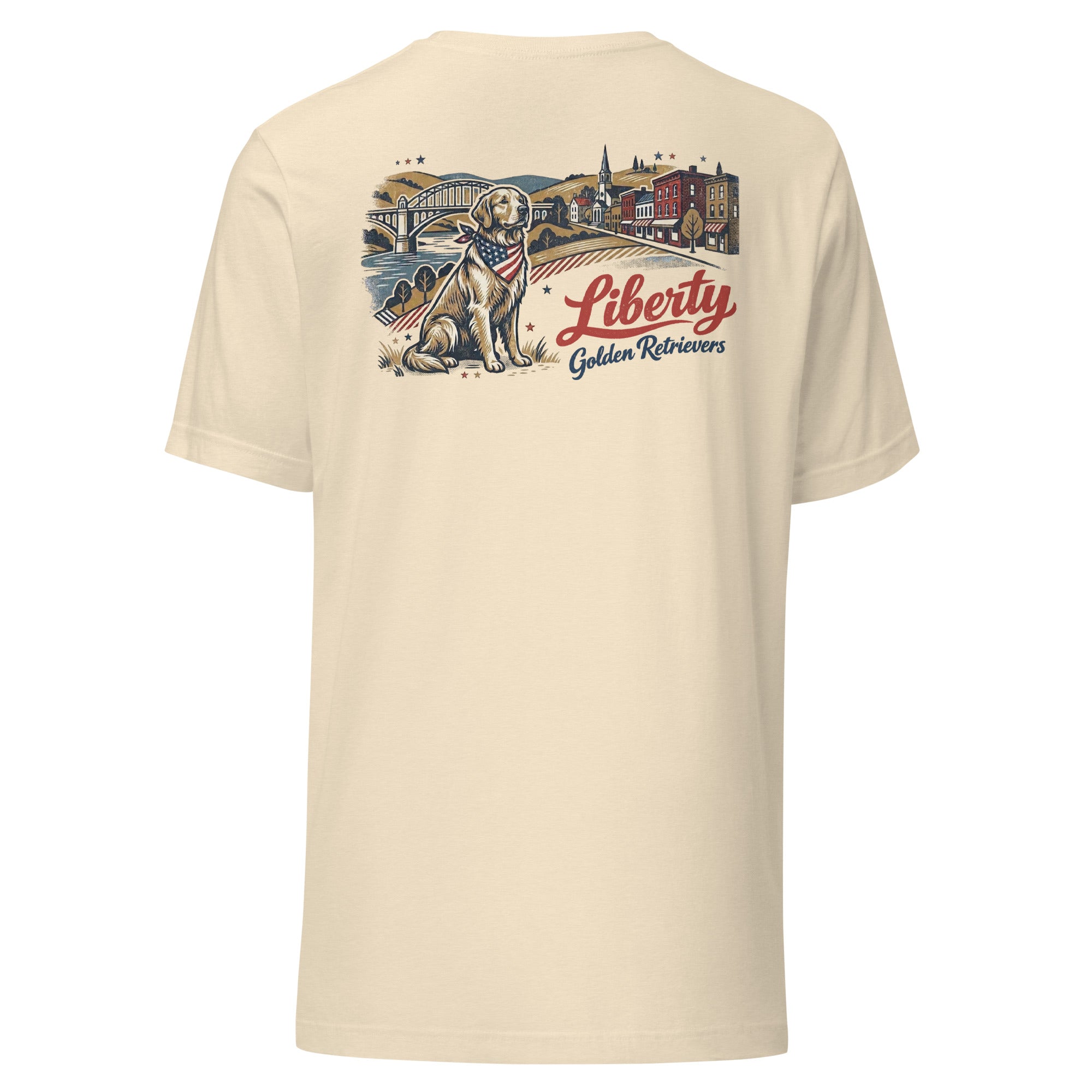 Liberty Golden Retrievers II Unisex Tee