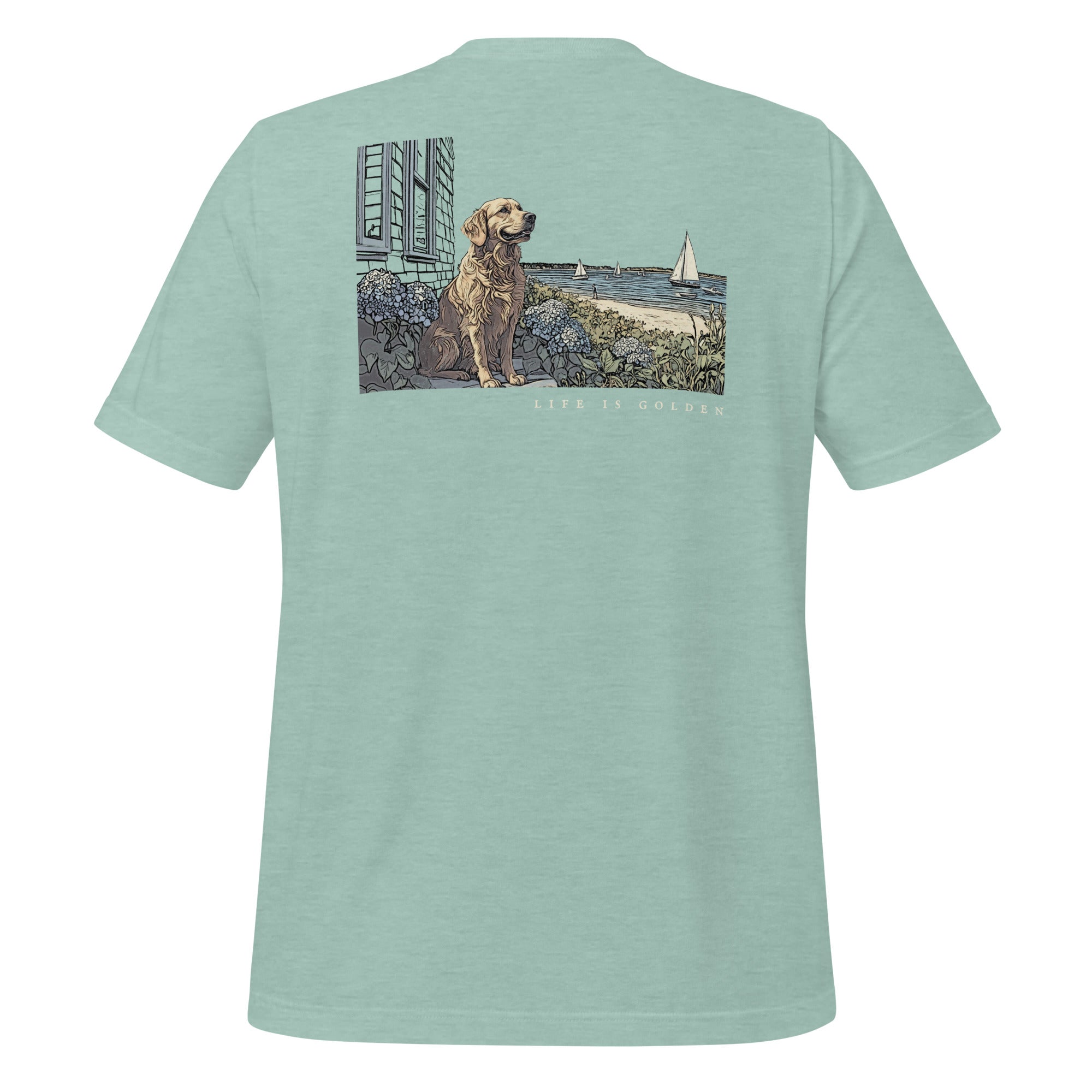 Vineyard Views Golden Retriever Tee