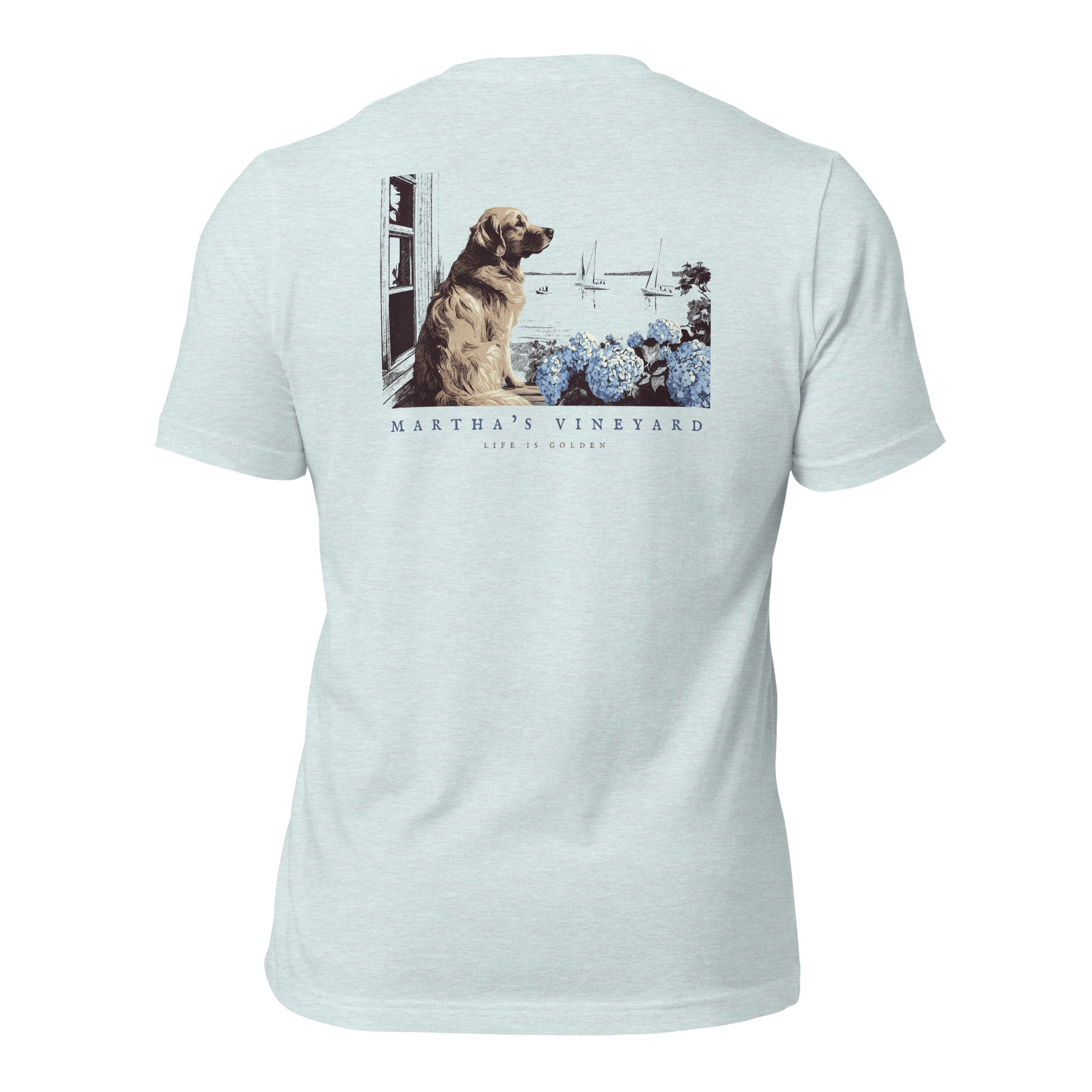Vineyard Golden Retriever Tee