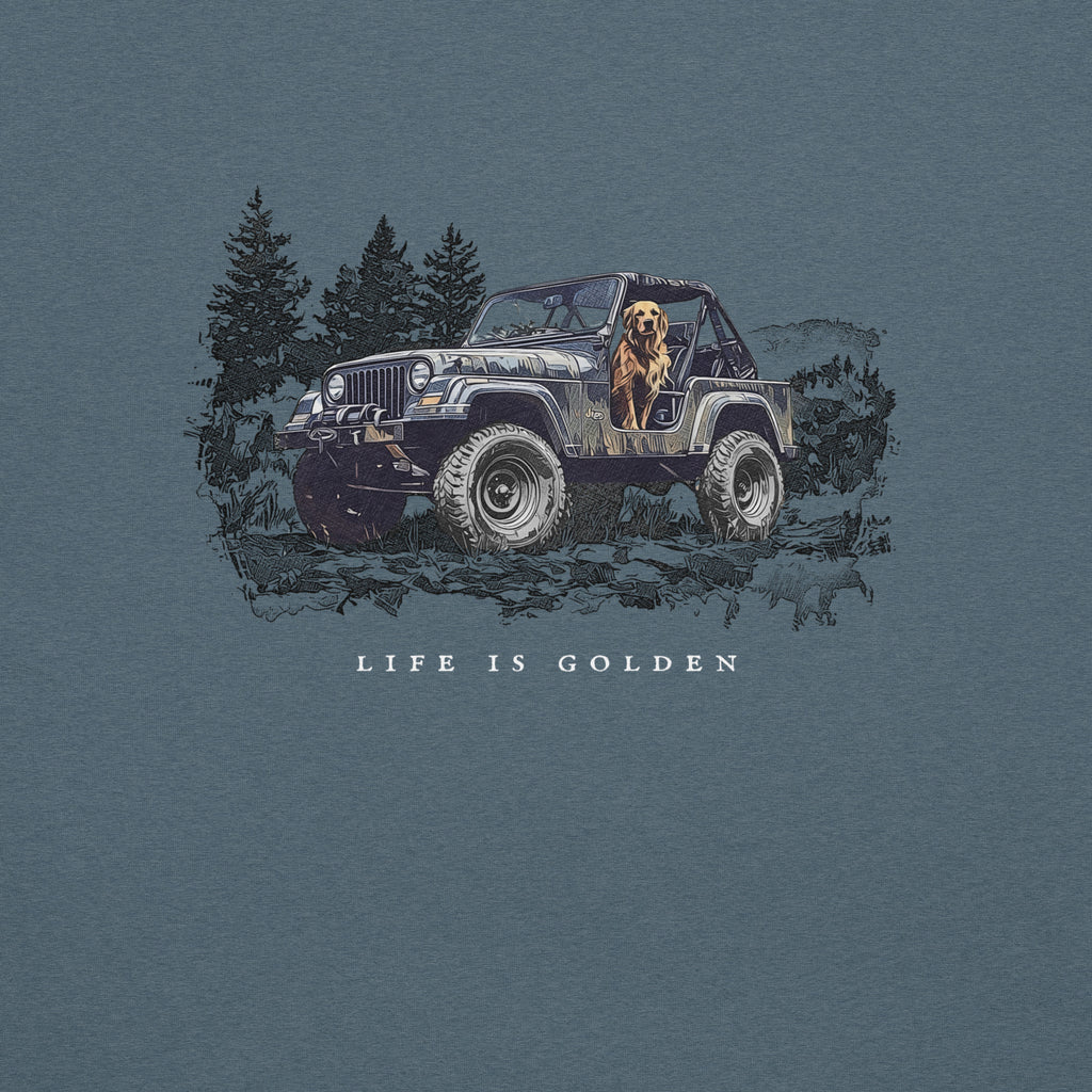 Jeep Overland Golden Retriever T-shirt