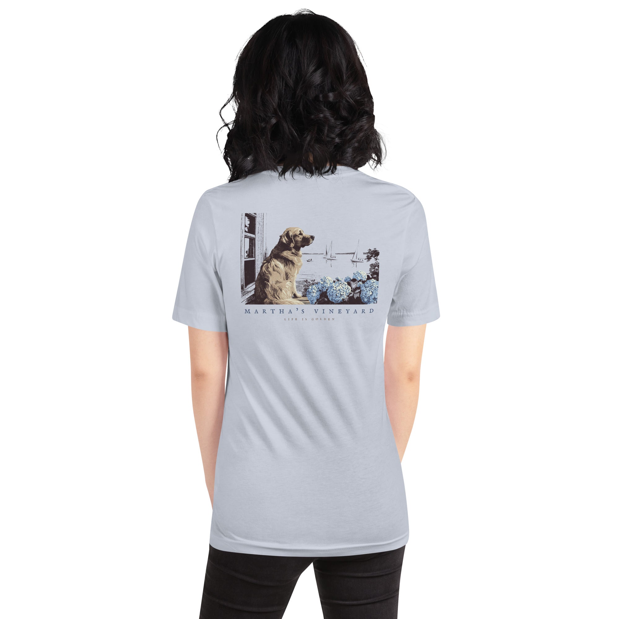 Vineyard Golden Retriever Tee