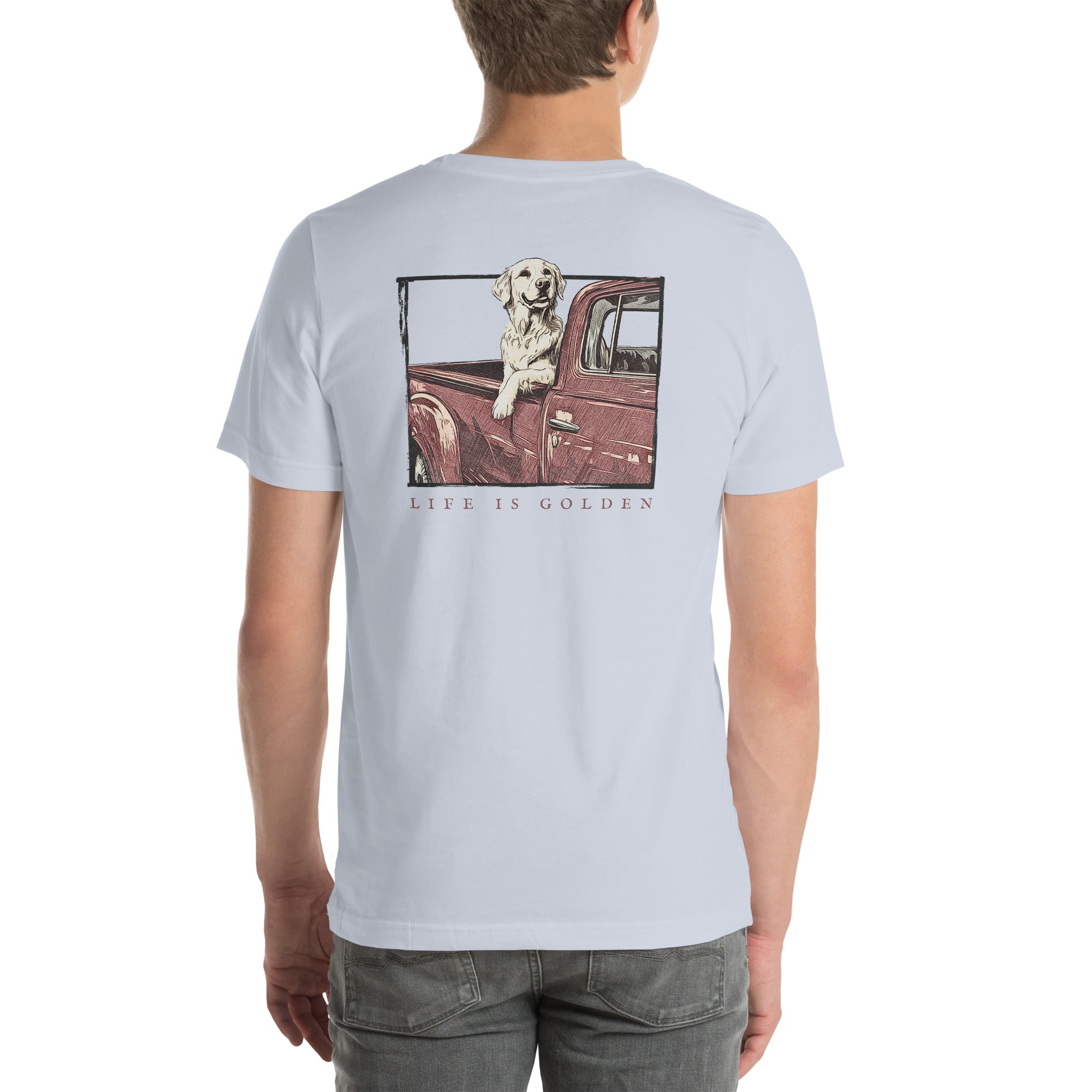 Classic Pickup Golden Retriever T-Shirt