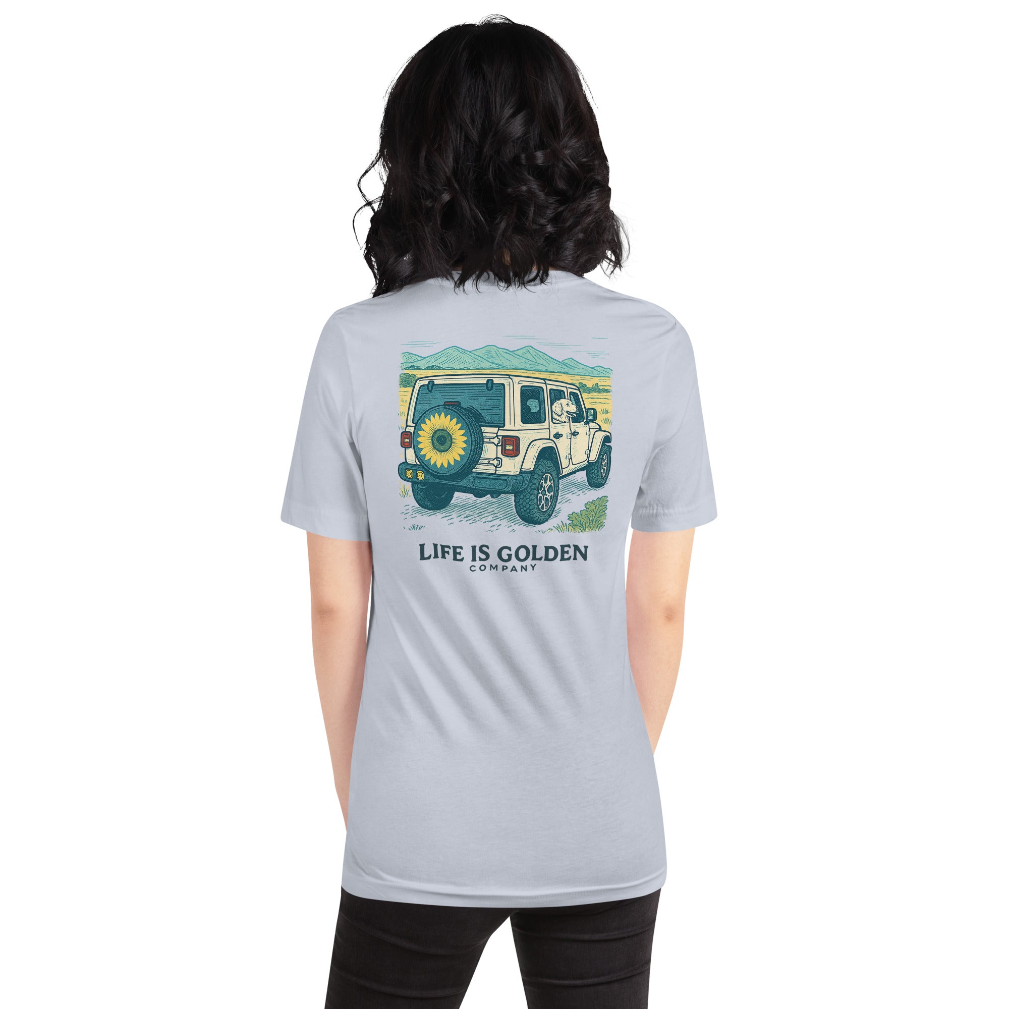 Sunflower Jeep Tee