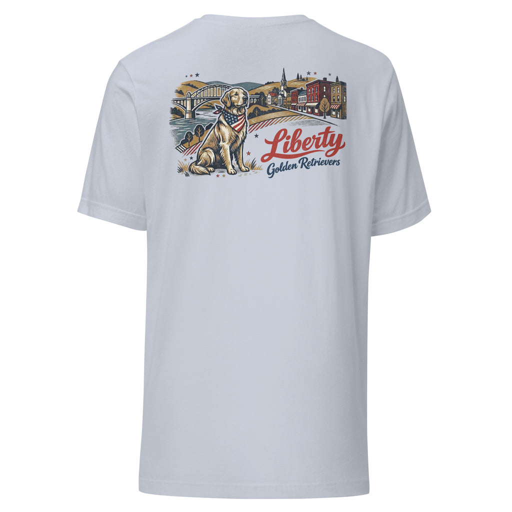 Liberty Golden Retrievers II Unisex Tee