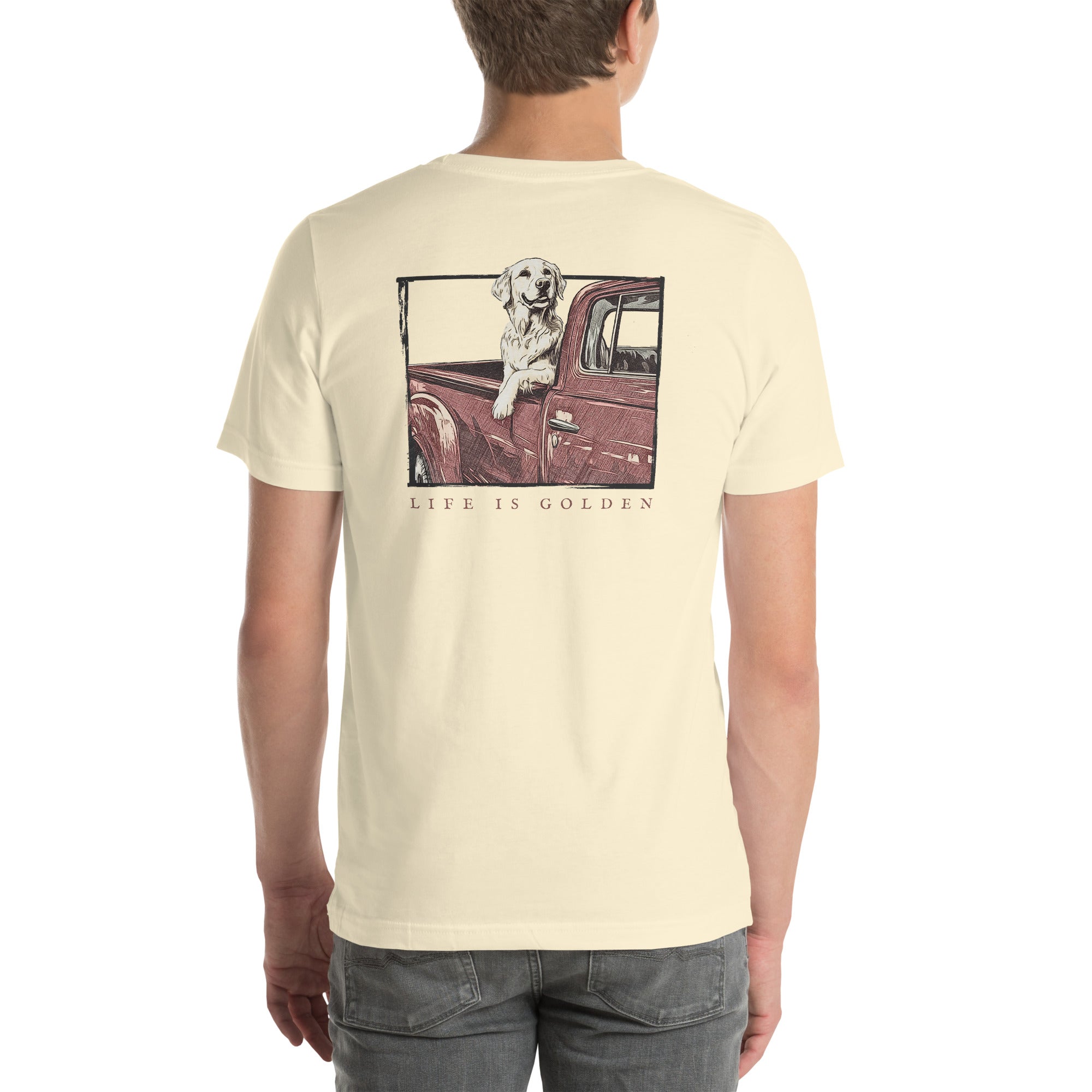 Classic Pickup Golden Retriever T-Shirt