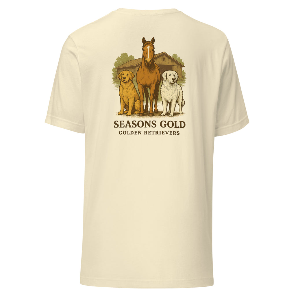 Seasons Gold Barn Companions Unisex t-shirt