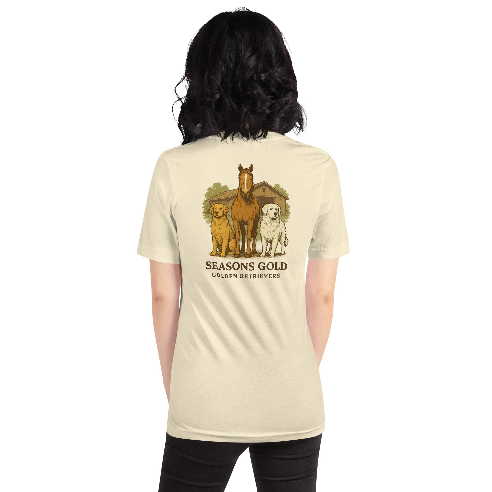 Seasons Gold Barn Companions Unisex t-shirt
