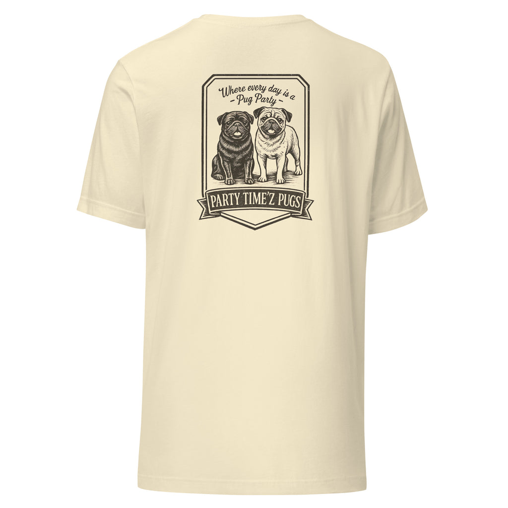 Party Time'Z Pugs Unisex t-shirt