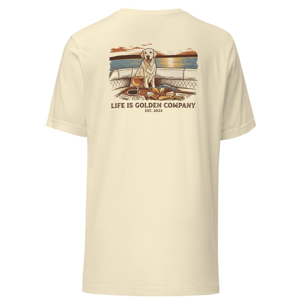 Sunset Sips and Golden Trips Unisex Tee