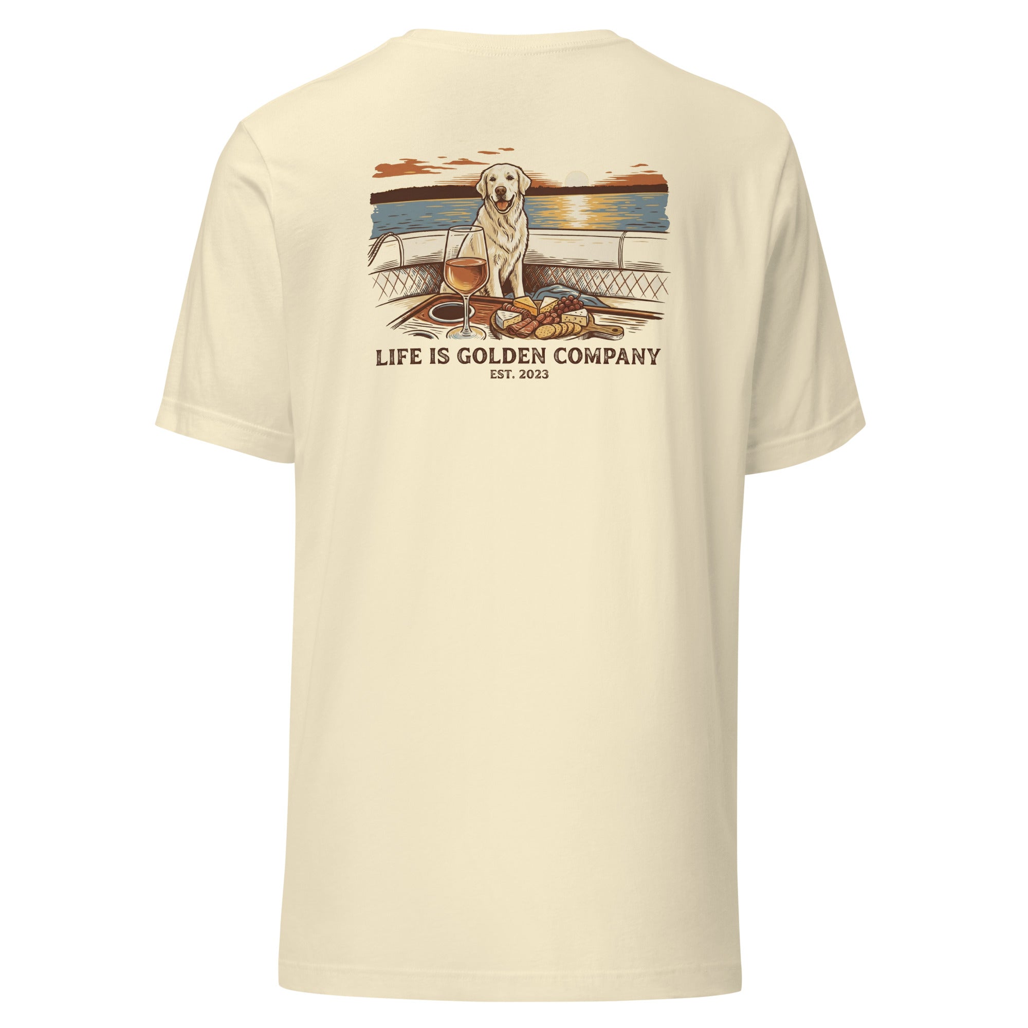 Sunset Sips and Golden Trips Unisex Tee