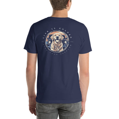 Jeep Badge Golden Retriever Tshirt