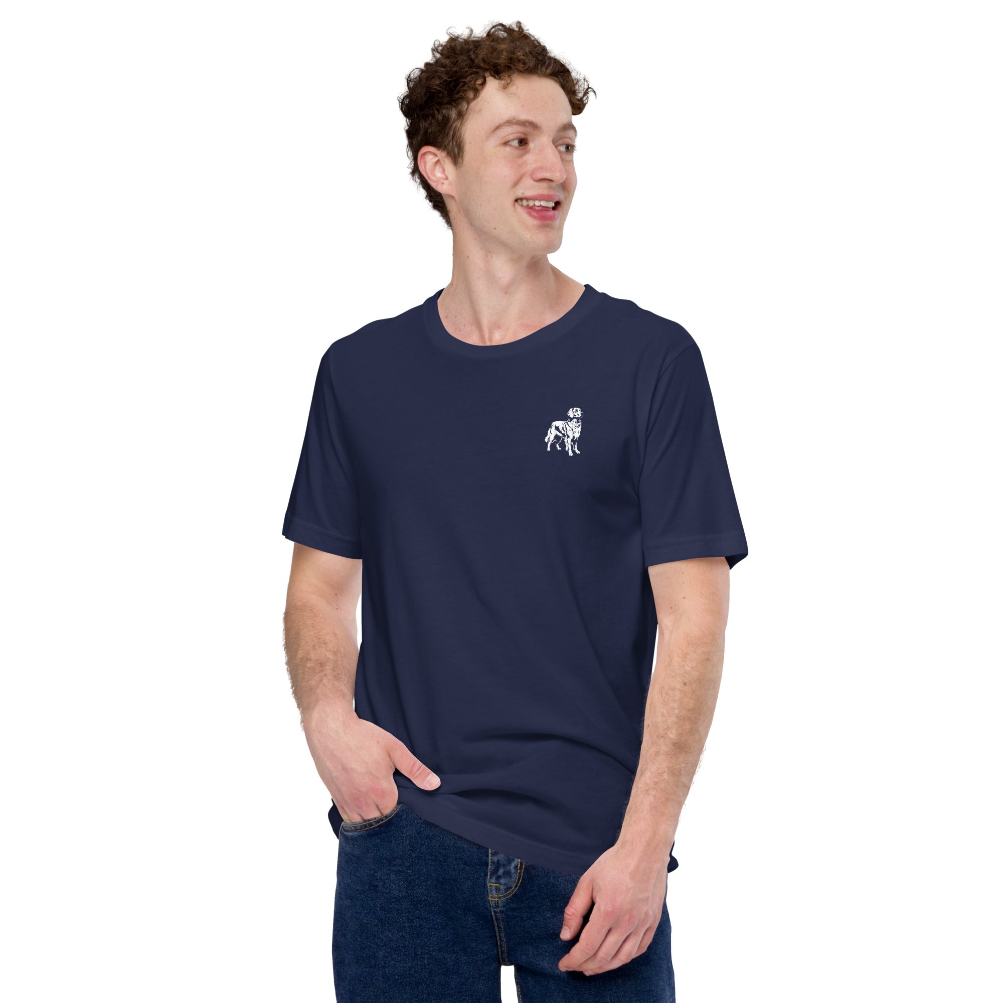 Jeep Badge Golden Retriever Tshirt