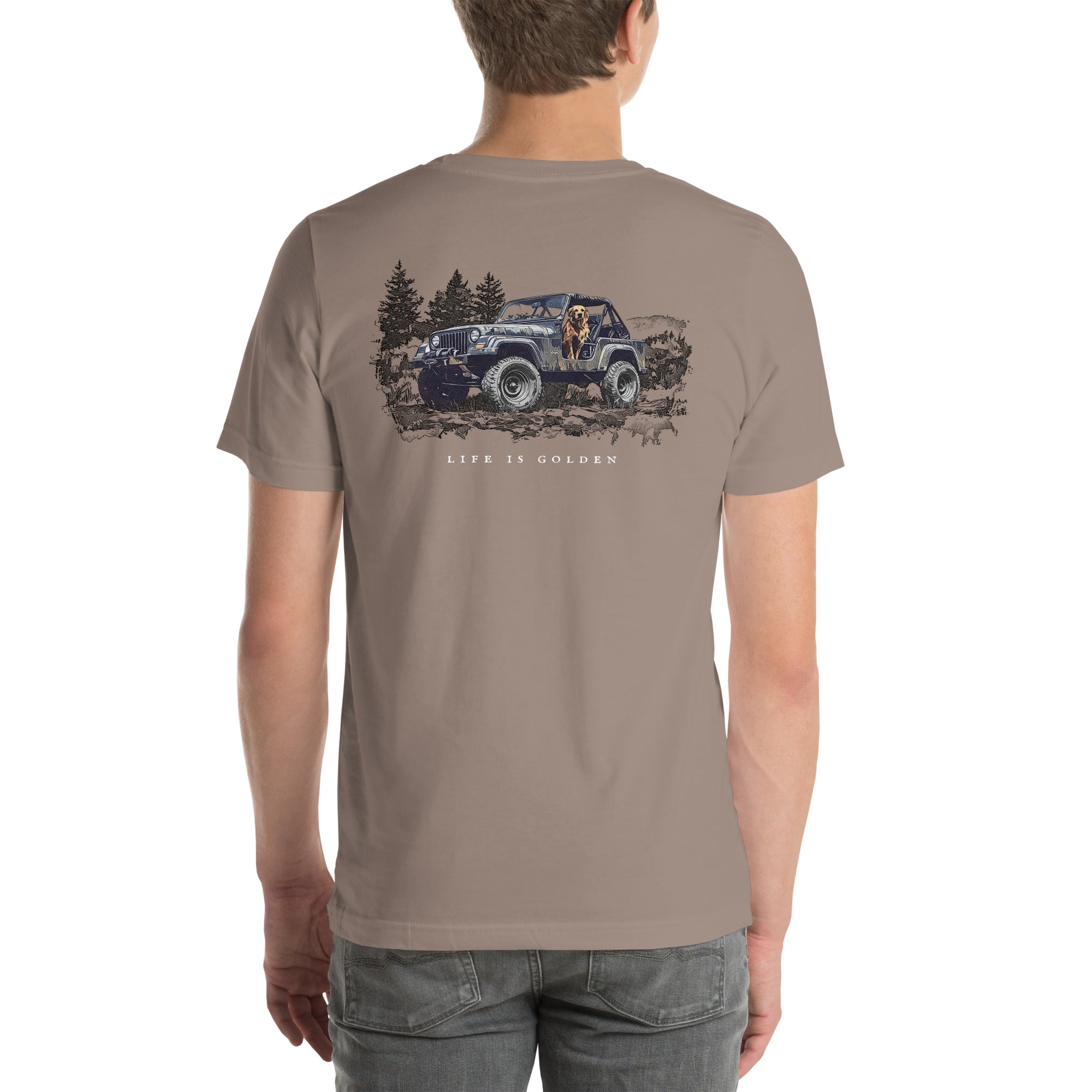 Jeep Overland Golden Retriever T-shirt