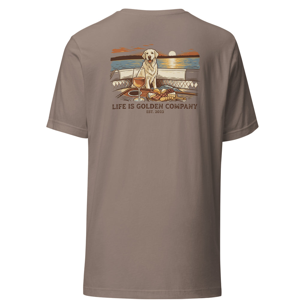 Sunset Sips and Golden Trips Unisex Tee