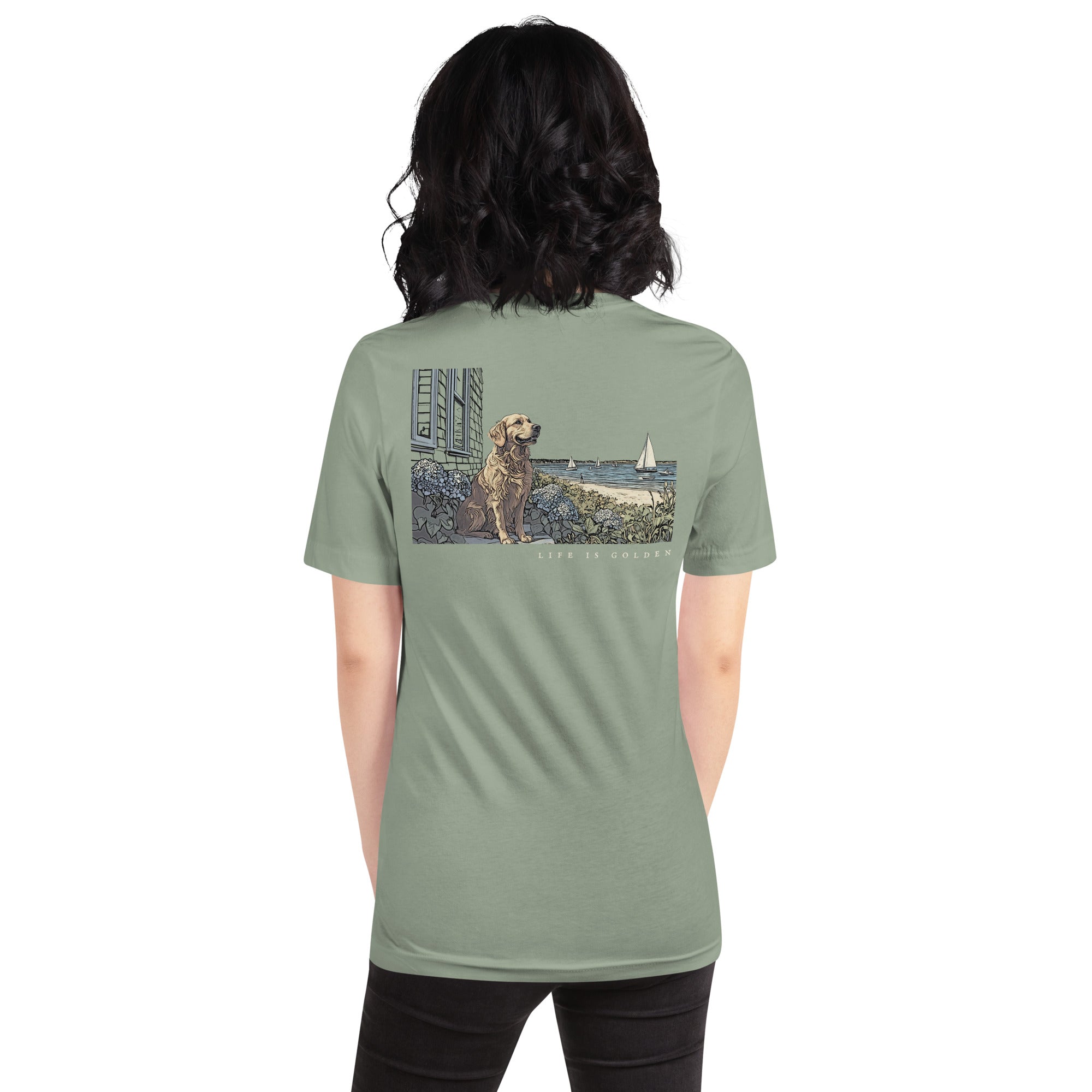 Vineyard Views Golden Retriever Tee