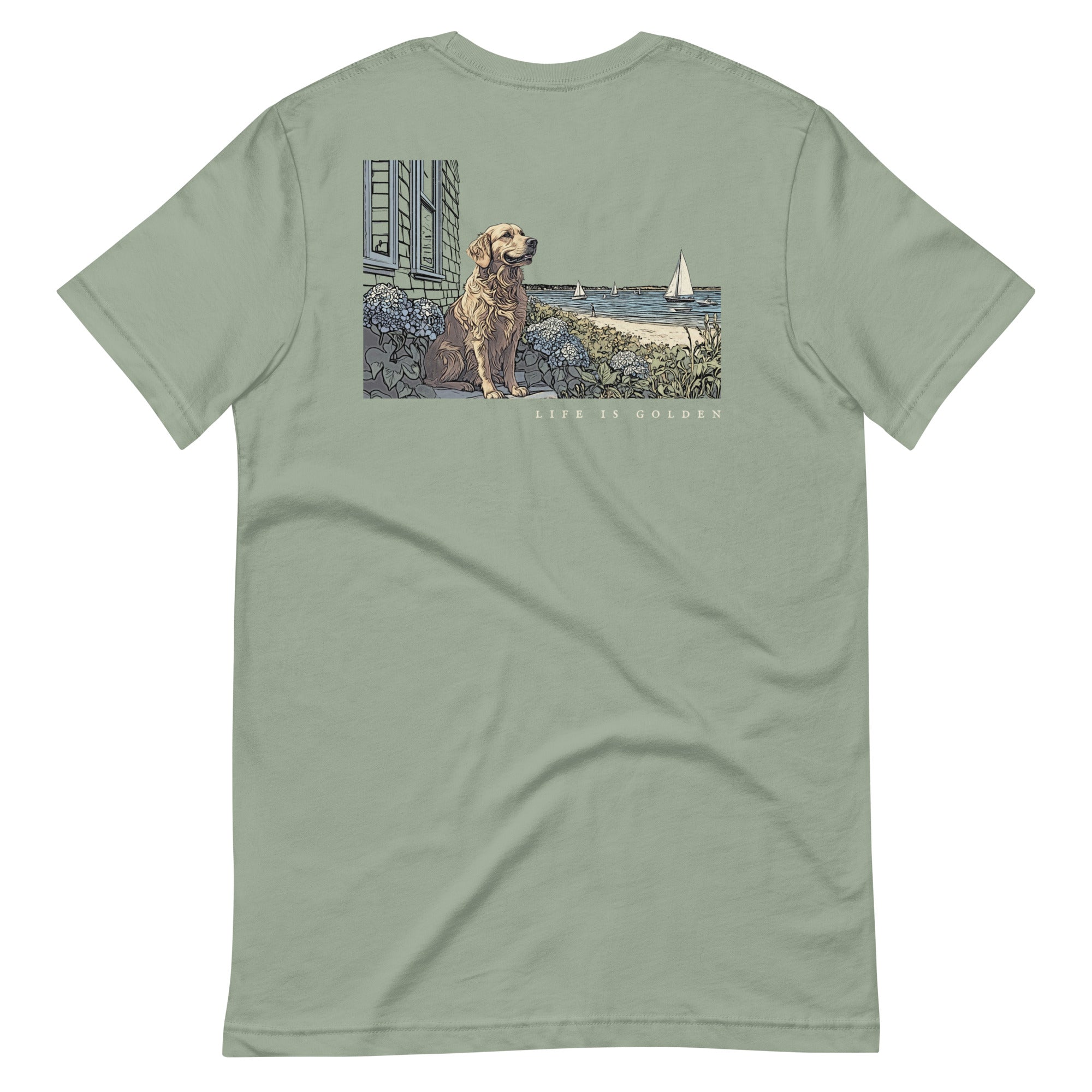 Vineyard Views Golden Retriever Tee