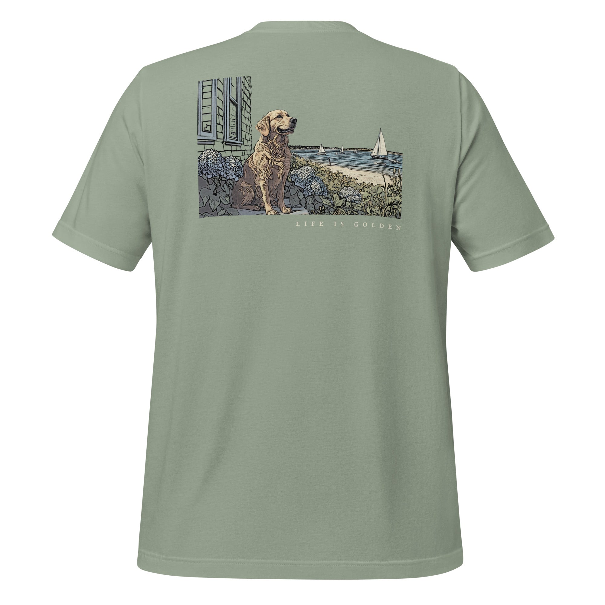 Vineyard Views Golden Retriever Tee
