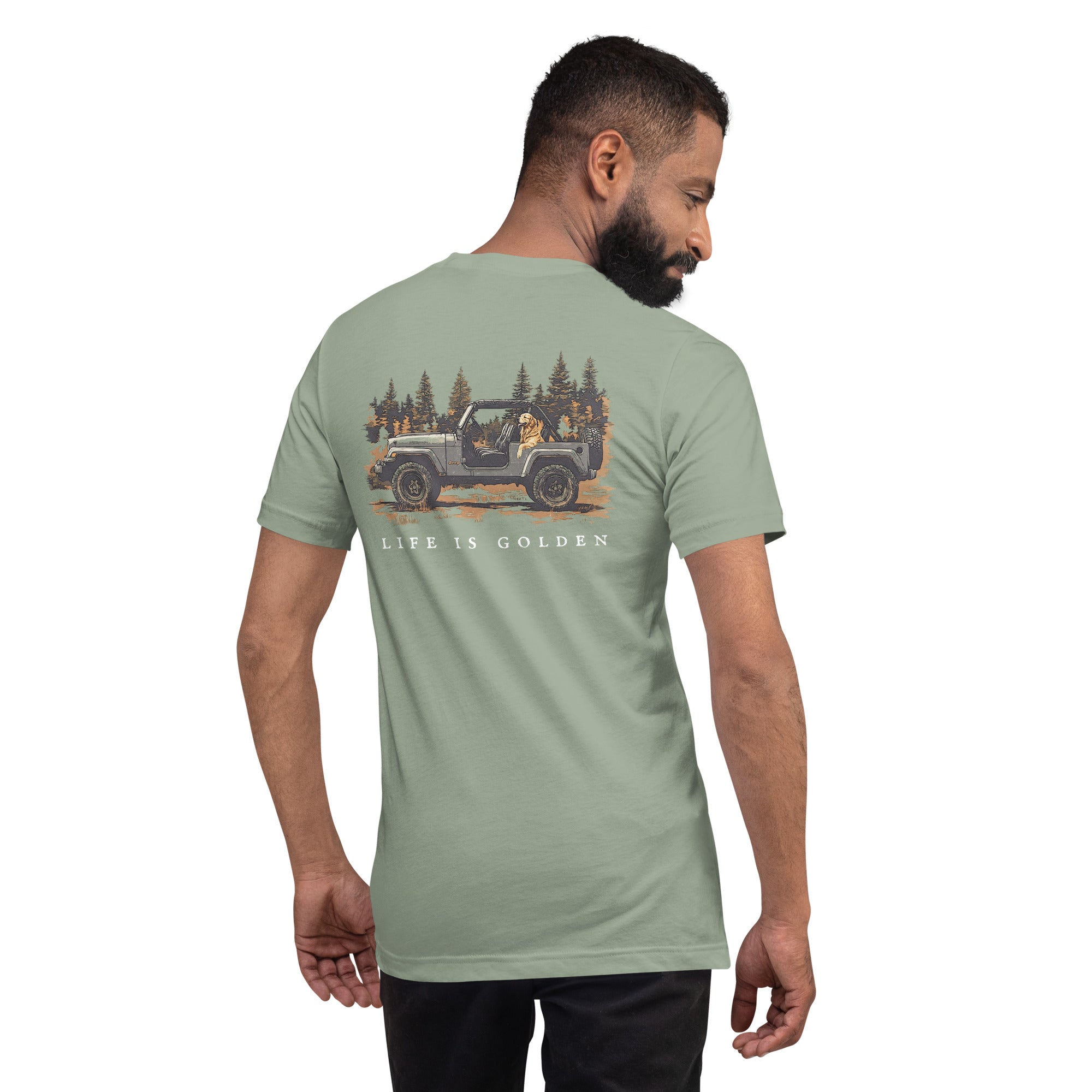 Jeep Life Golden Retriever T-shirt