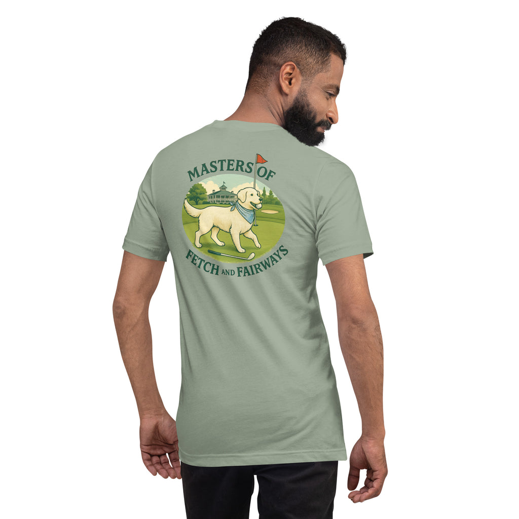 Masters of Fetch and Fairways Unisex tee