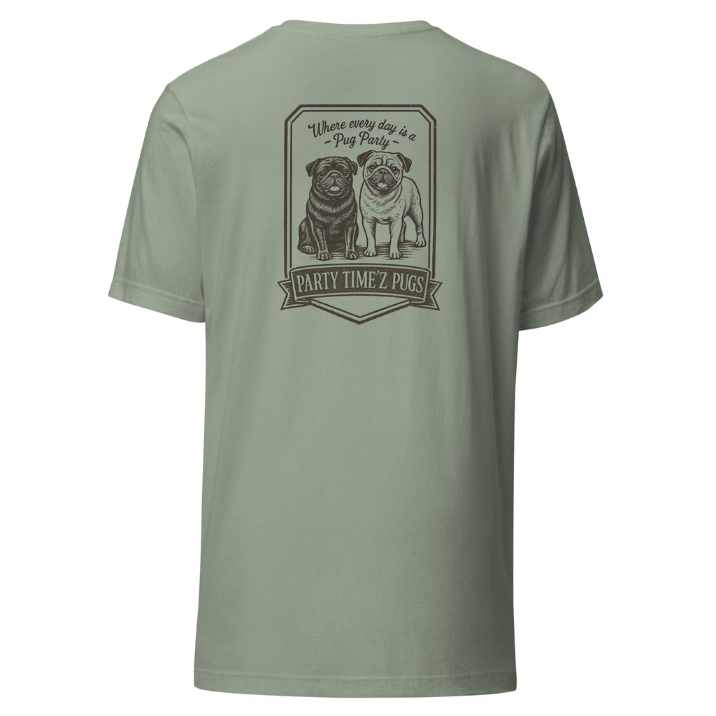 Party Time'Z Pugs Unisex t-shirt