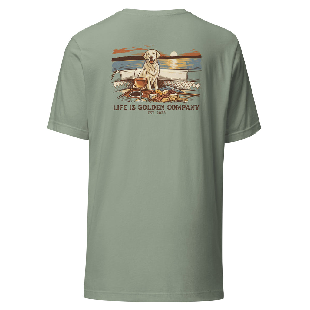 Sunset Sips and Golden Trips Unisex Tee