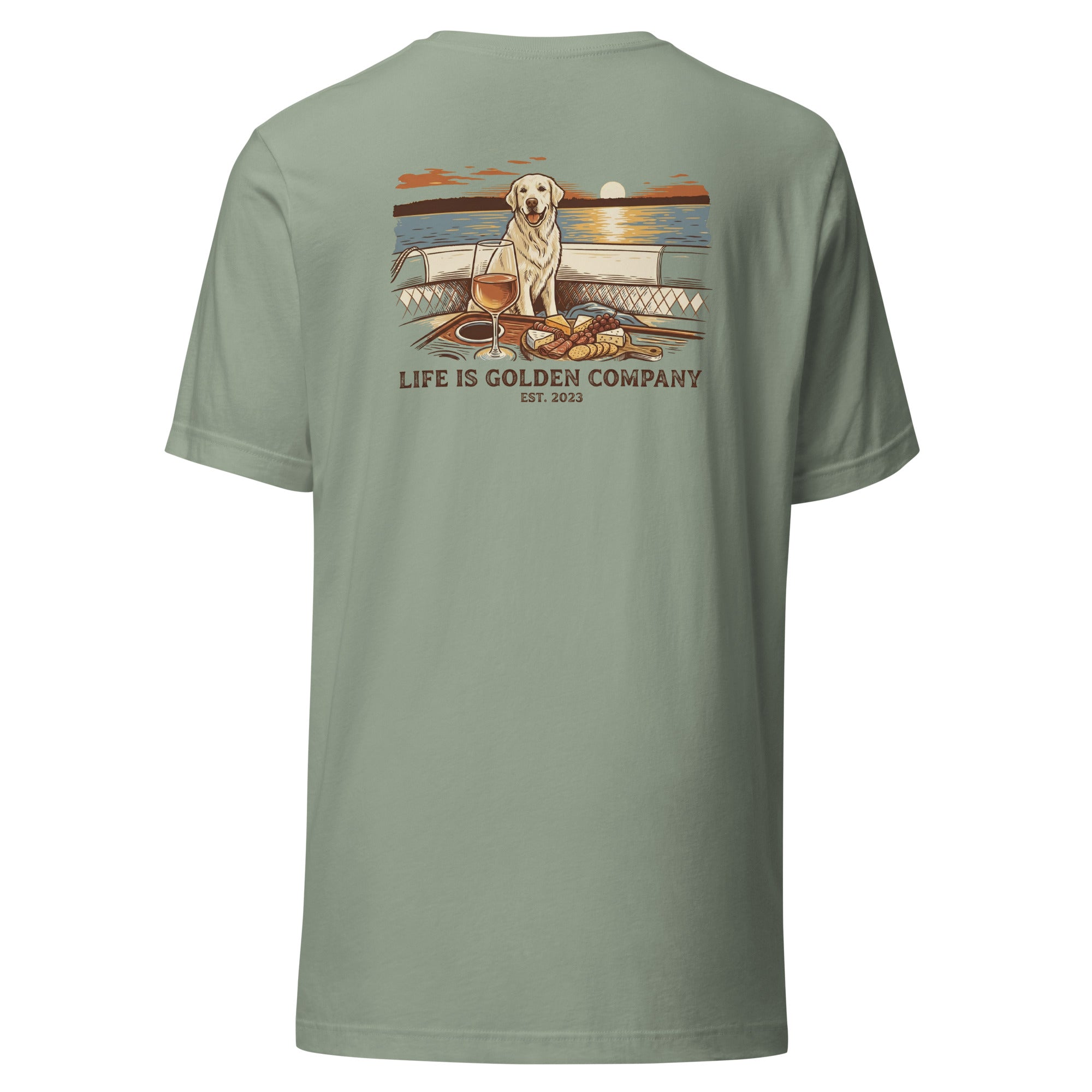 Sunset Sips and Golden Trips Unisex Tee