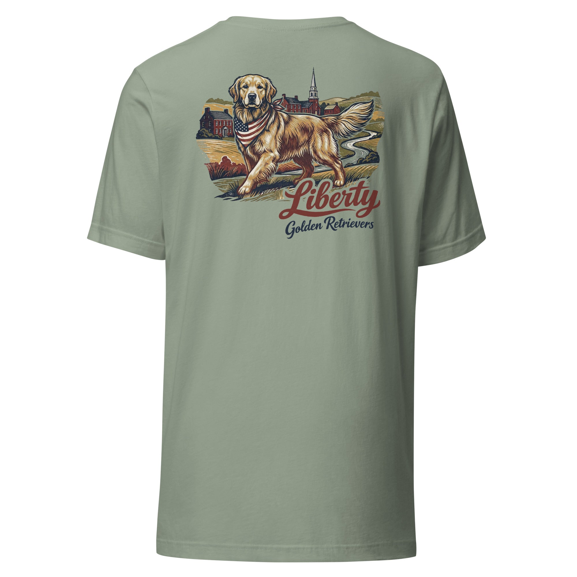 Liberty Golden Retrievers Unisex Tee