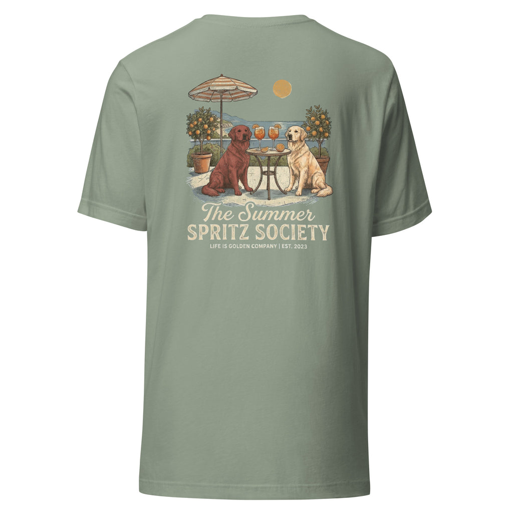Summer Spritz Society Red &amp; Gold Unisex Tee