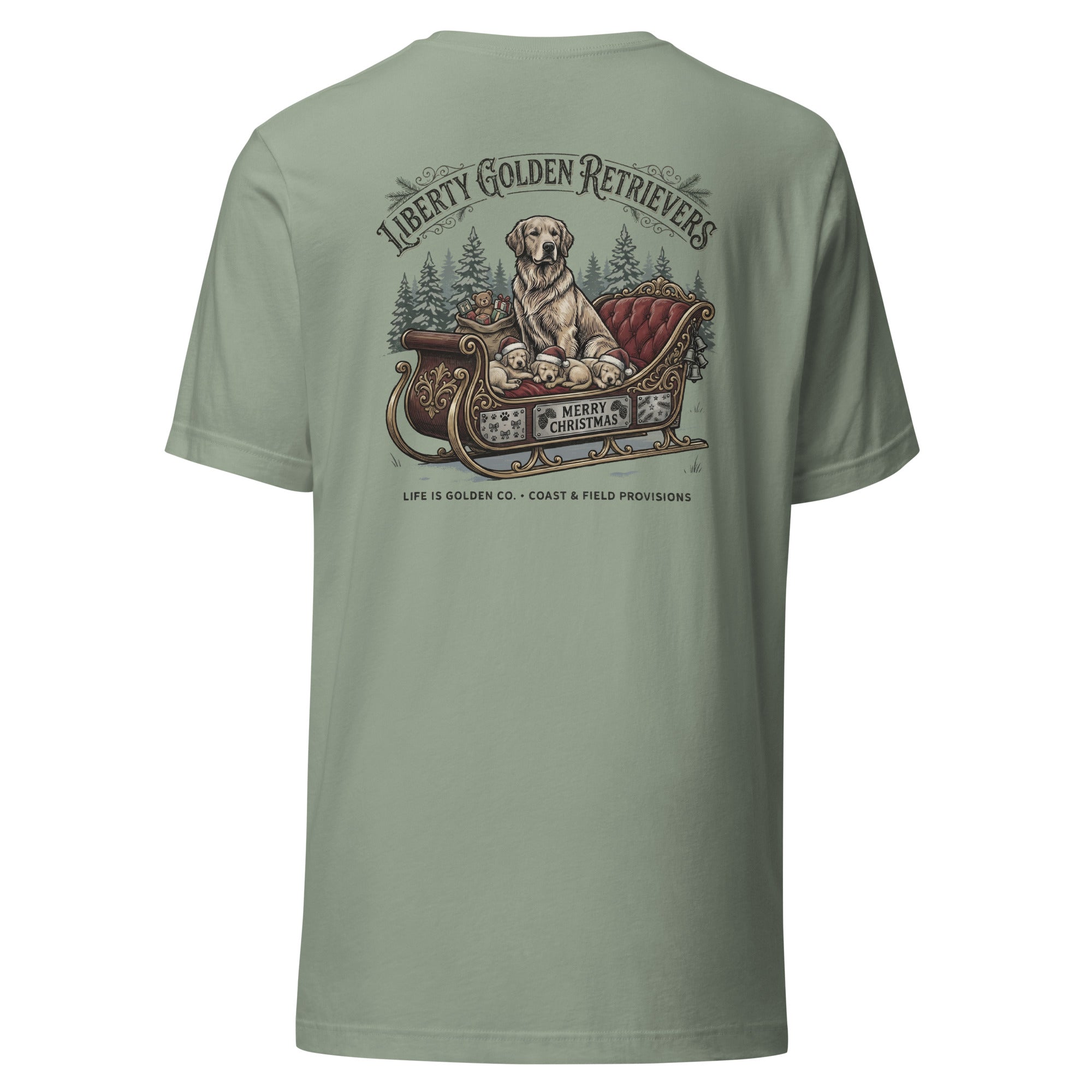 Liberty Goldens Christmas Unisex Tee