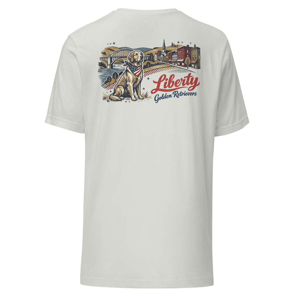 Liberty Golden Retrievers II Unisex Tee
