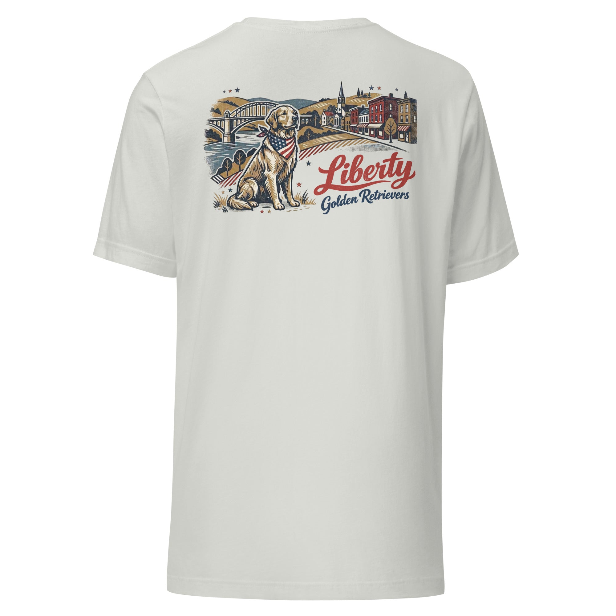 Liberty Golden Retrievers II Unisex Tee