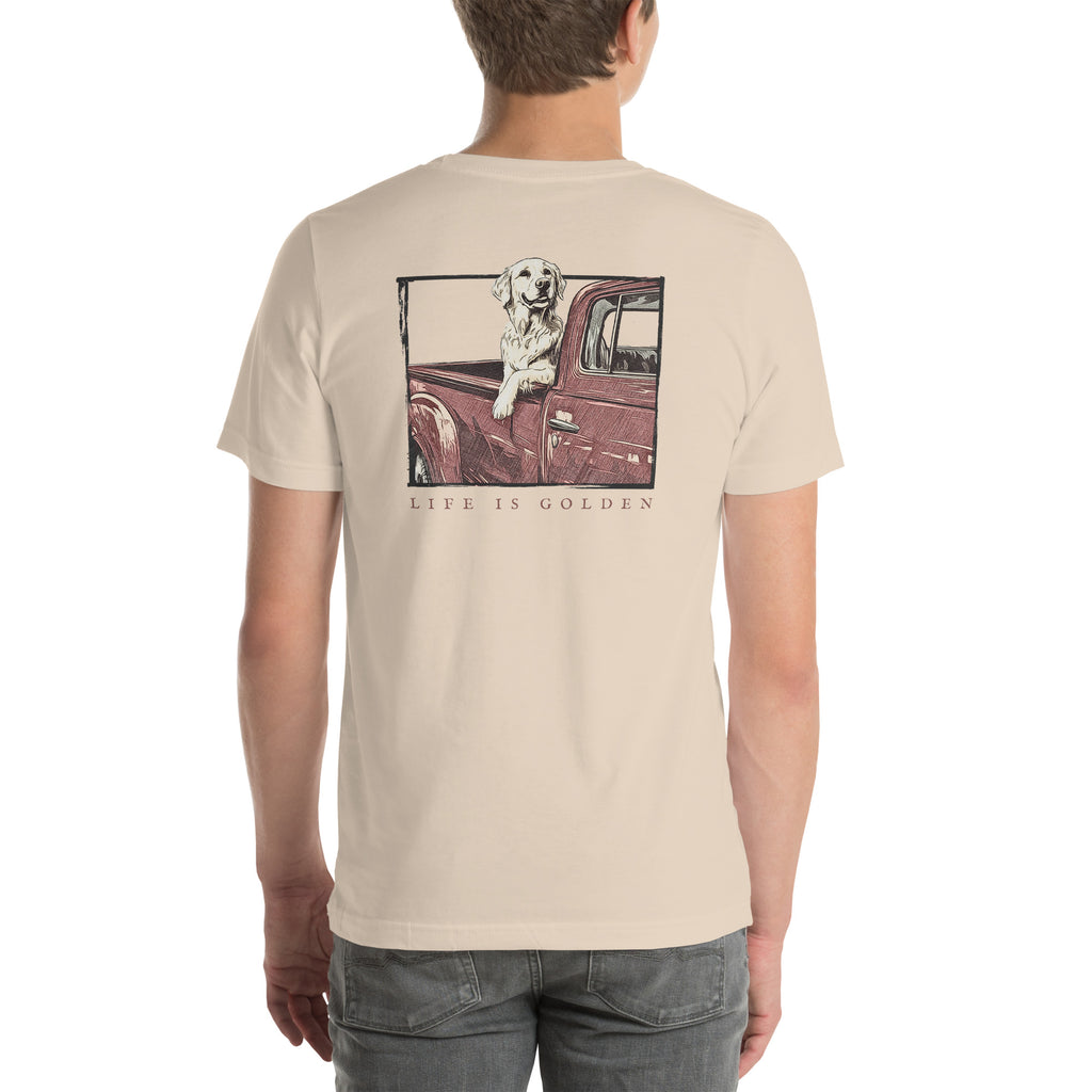 Classic Pickup Golden Retriever T-Shirt