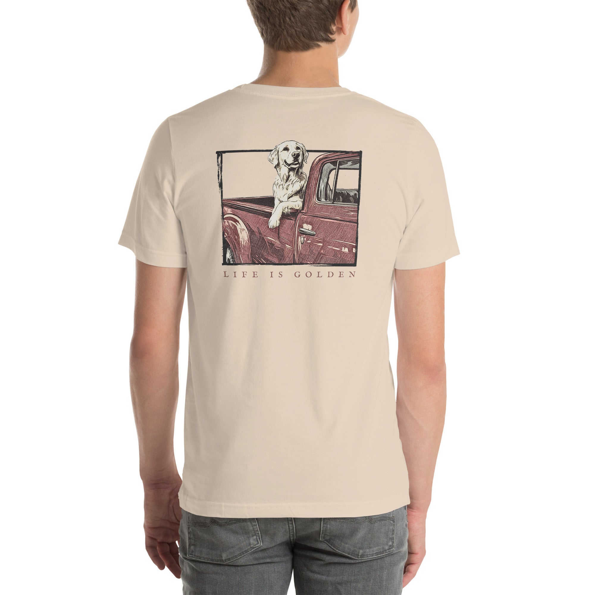 Classic Pickup Golden Retriever T-Shirt