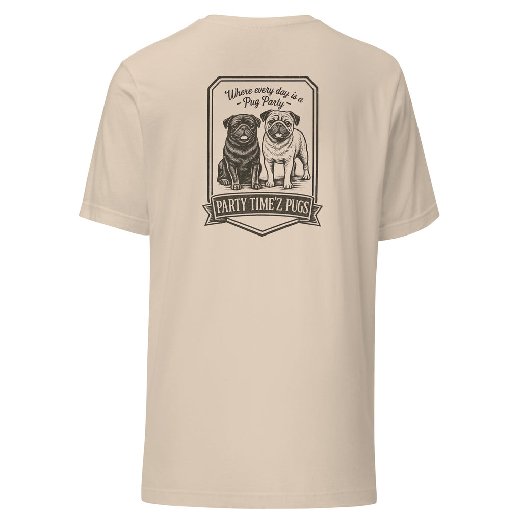 Party Time'Z Pugs Unisex t-shirt