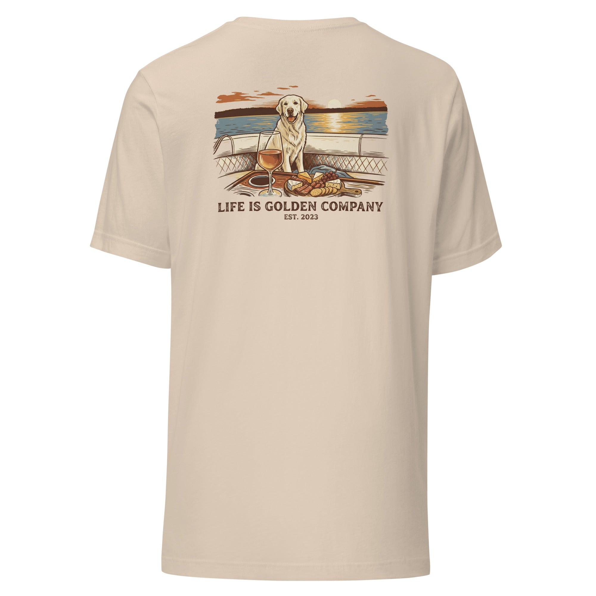 Sunset Sips and Golden Trips Unisex Tee