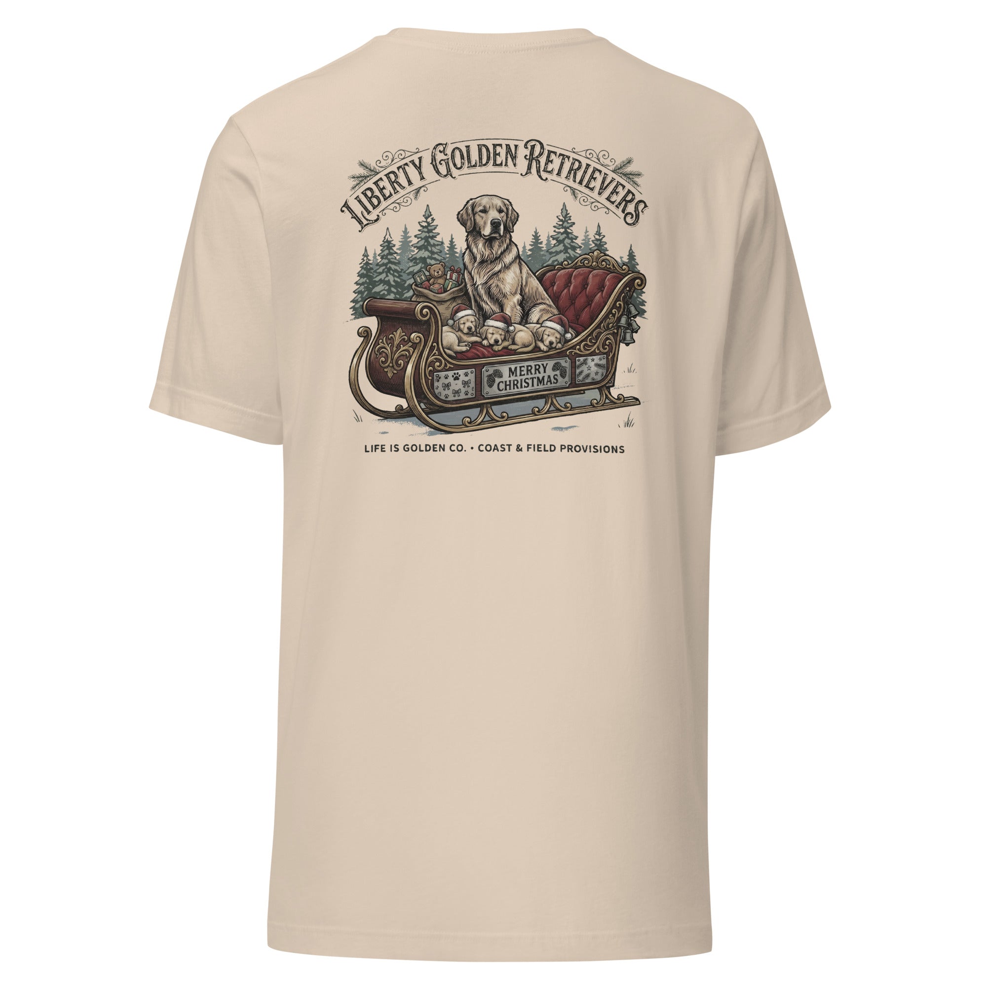 Liberty Goldens Christmas Unisex Tee
