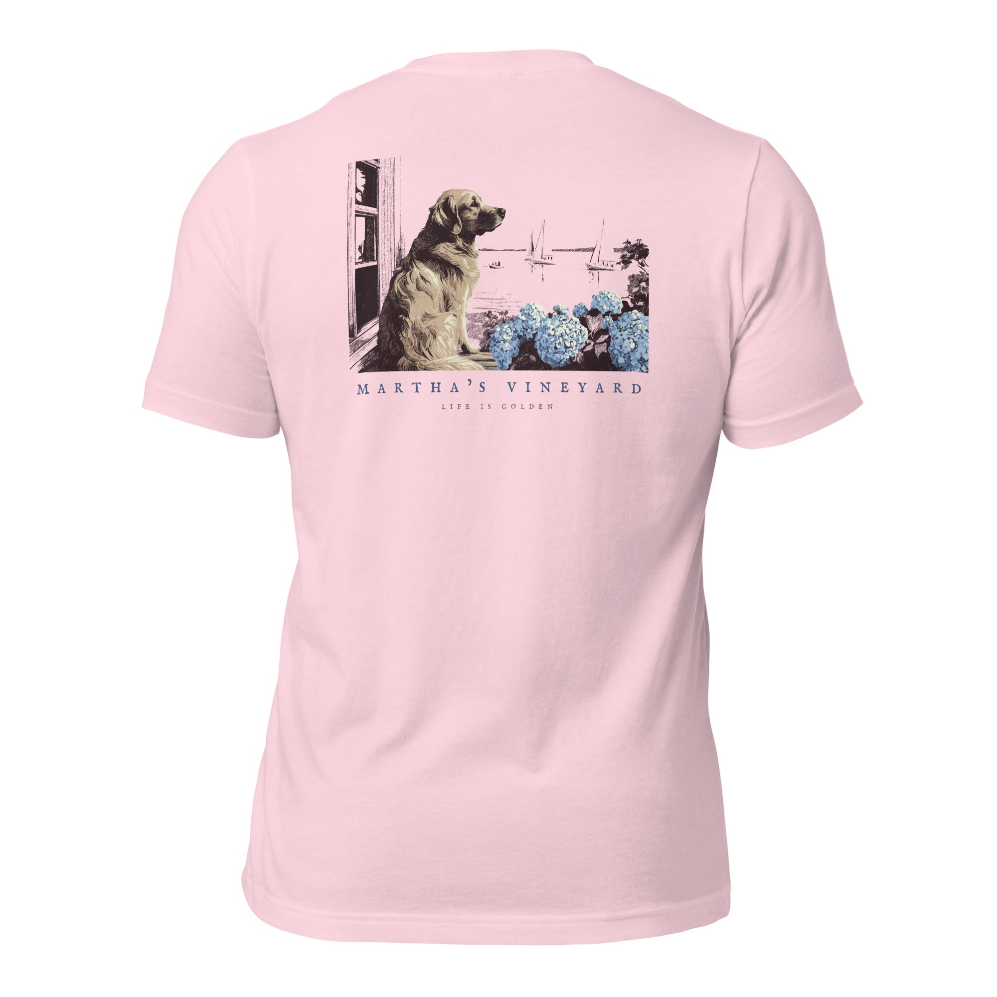 Vineyard Golden Retriever Tee