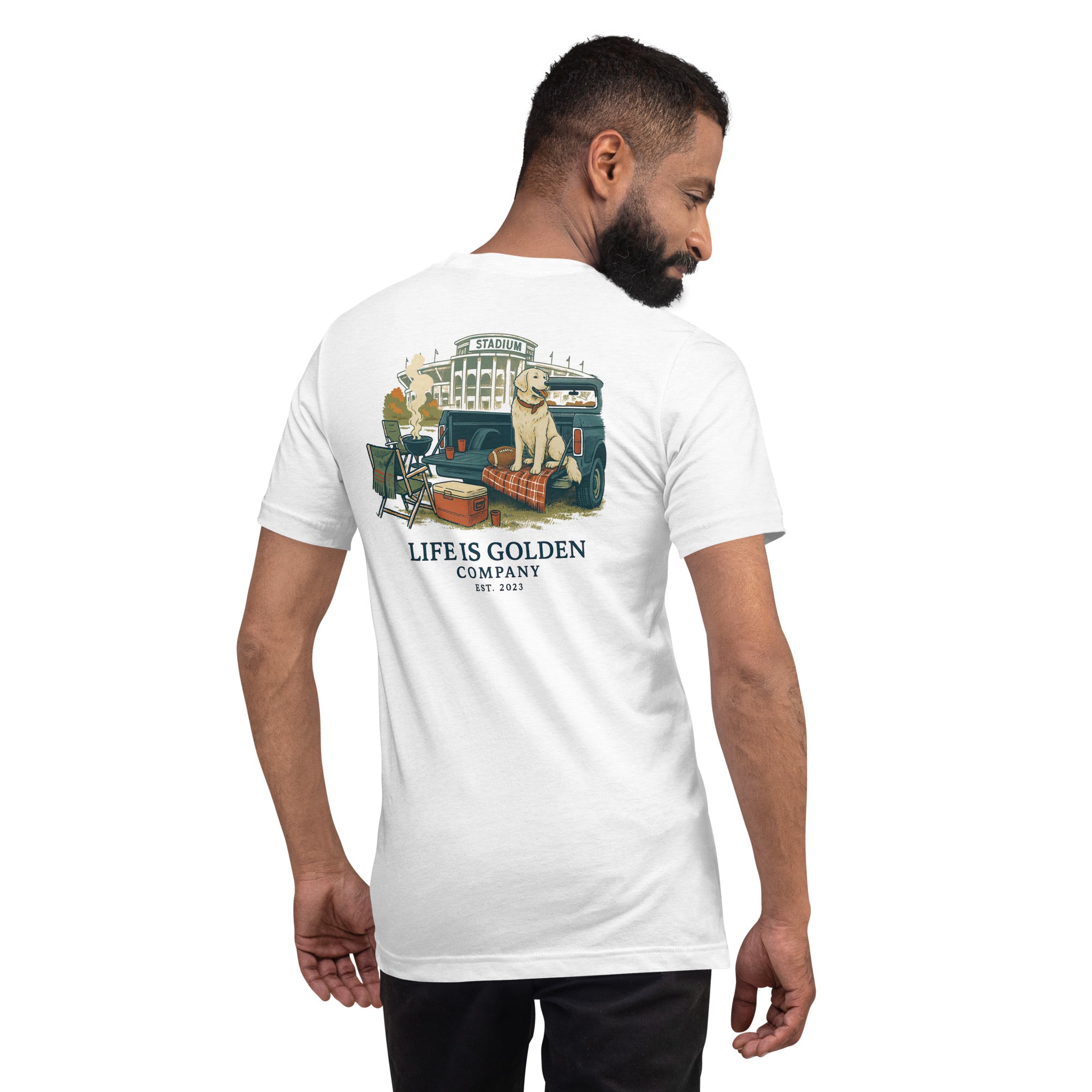 Game Day Tee - English Cream Golden Retriever Edition