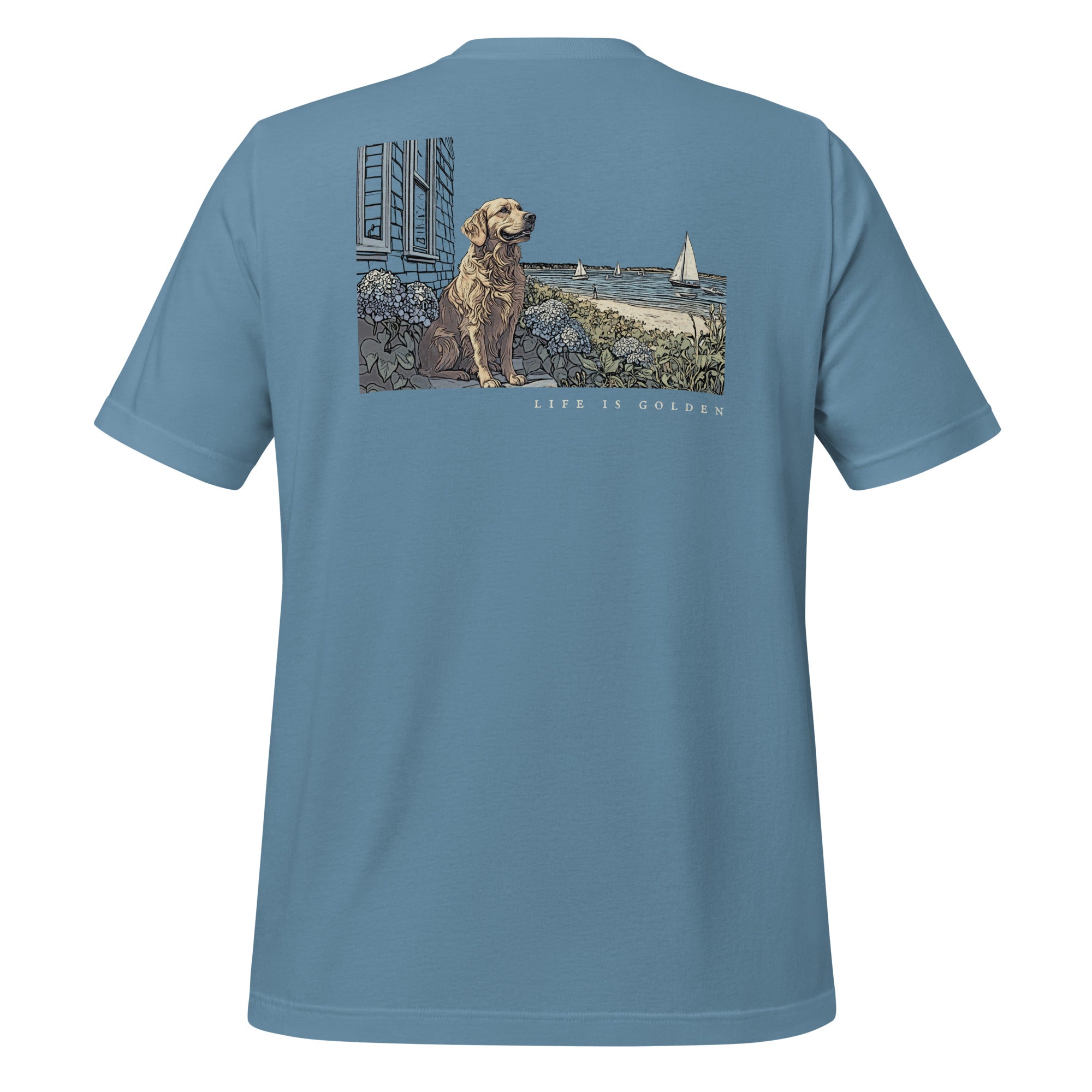 Vineyard Views Golden Retriever Tee