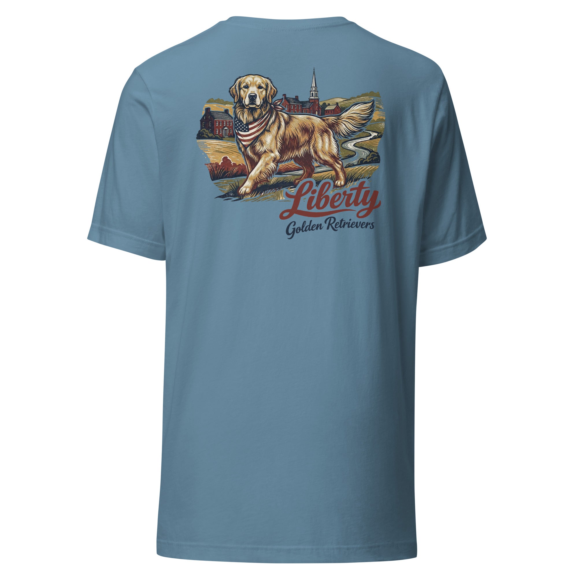 Liberty Golden Retrievers Unisex Tee