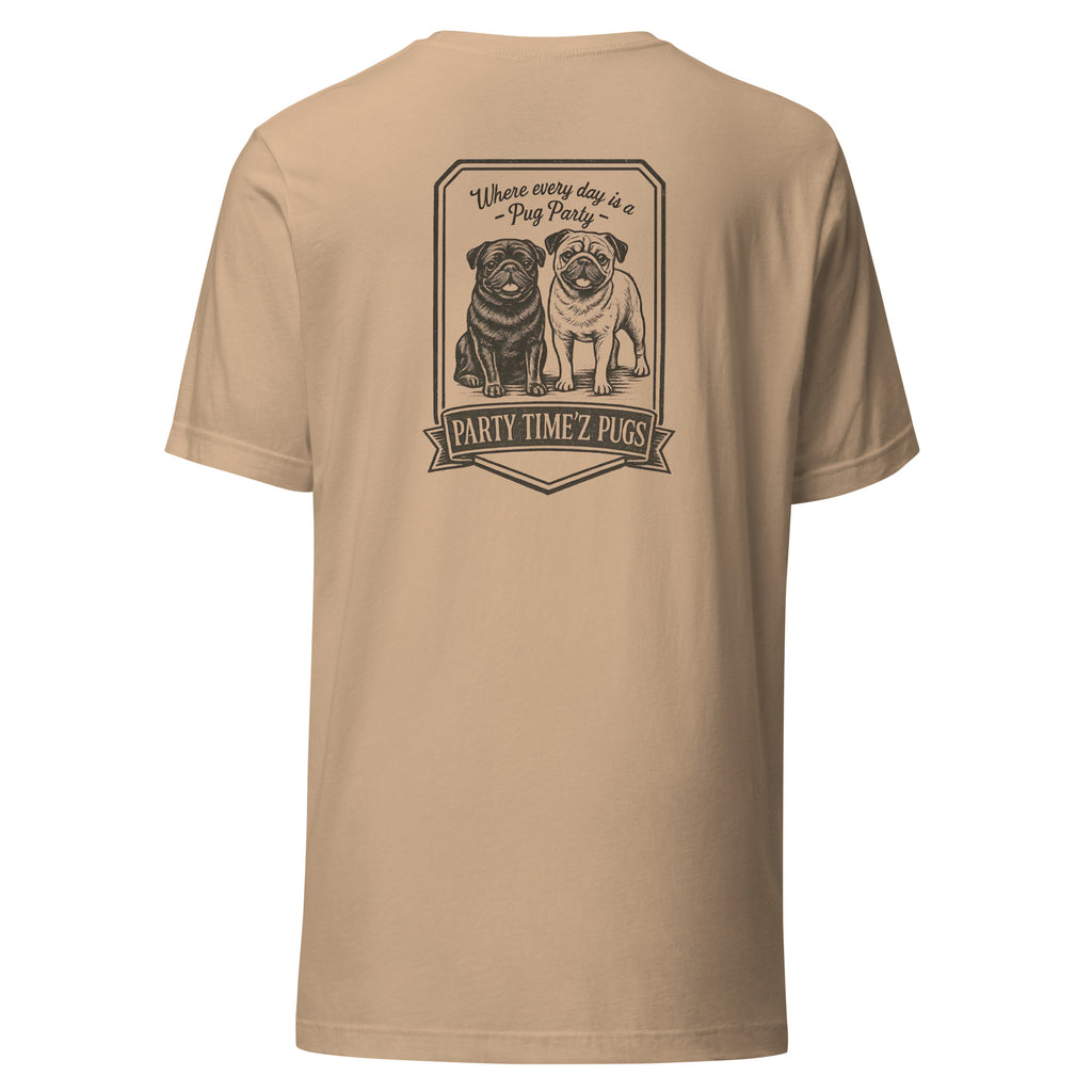 Party Time'Z Pugs Unisex t-shirt