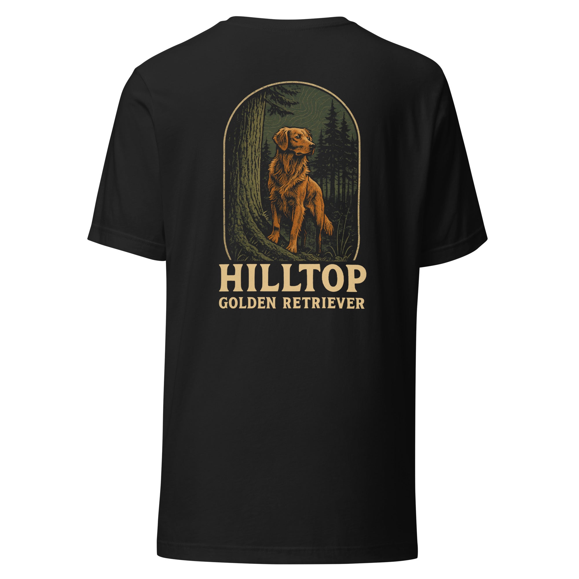 Hilltop Golden Retriever Unisex t-shirt
