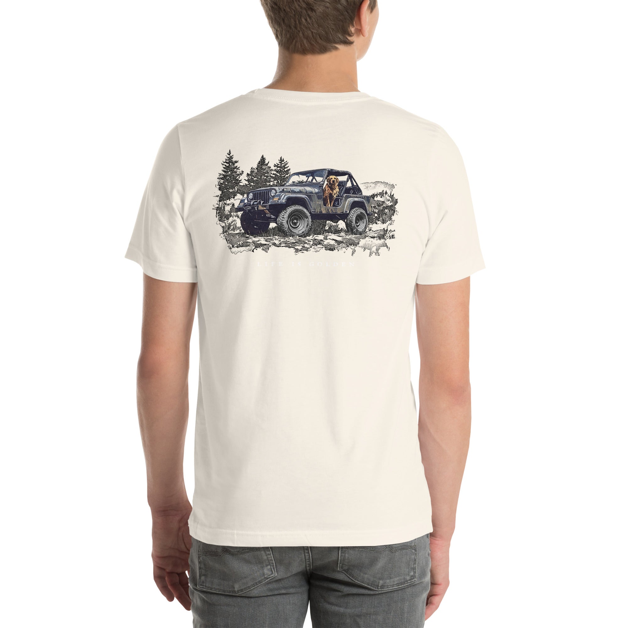 Jeep Overland Golden Retriever T-shirt