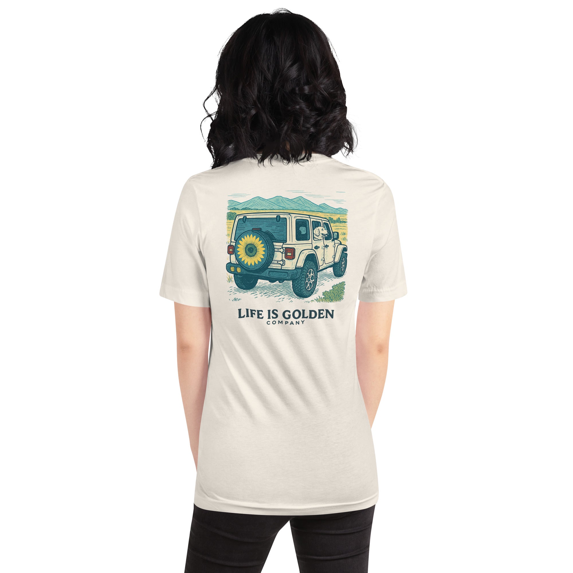 Sunflower Jeep Tee