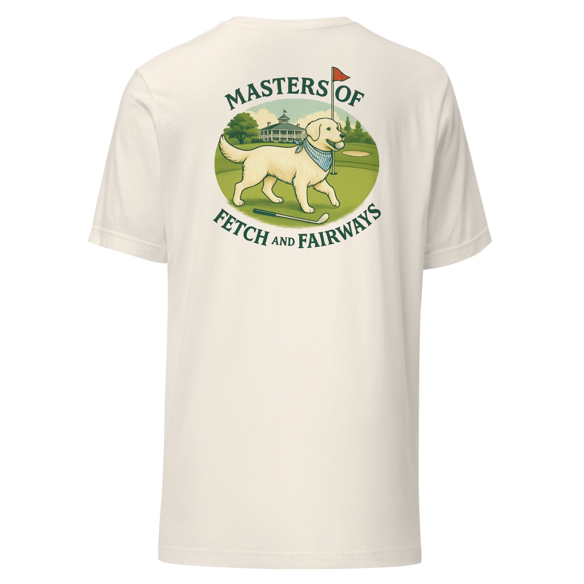 Masters of Fetch and Fairways Unisex tee