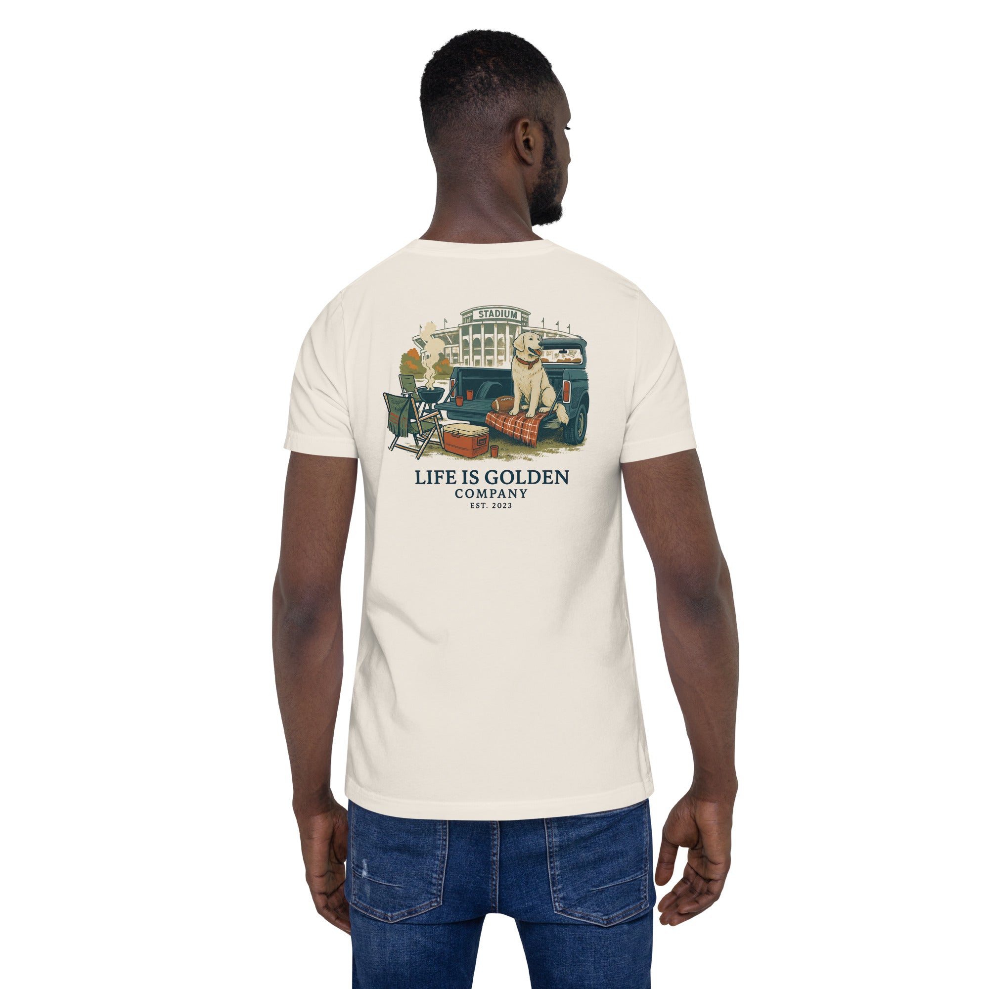 Game Day Tee - English Cream Golden Retriever Edition