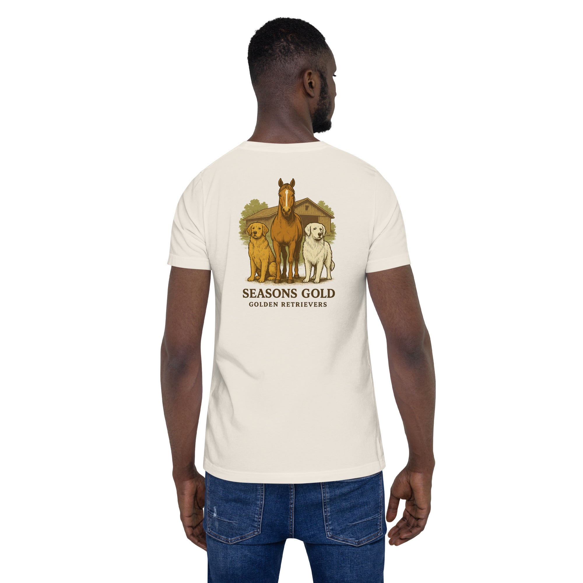Seasons Gold Barn Companions Unisex t-shirt